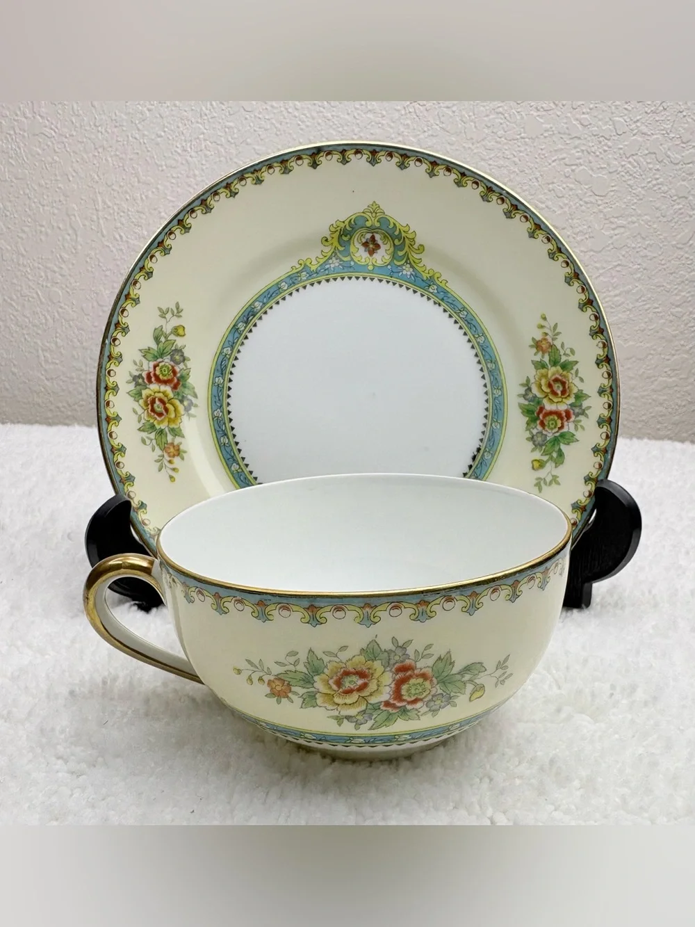 Vintage Noritake (operating as Moriura Bros.) Cup and Saucer Set-Made in Japan